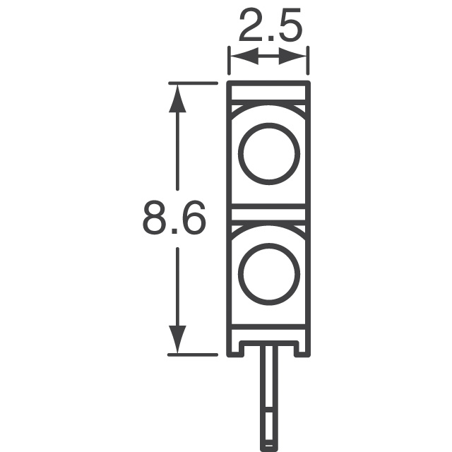 WP4060VH/2SRD Kingbright  LED - Circuit imprimé Indicateurs Réseaux Barres lumineuses Graphiques à barres